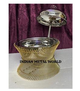 Réchaud design classique ramadan servant marmite de luxe qualité en acier inoxydable marmite pour vaisselle marmite - Product Image 5