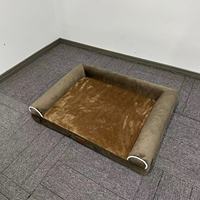 Vente en gros d'usine, lit pour chien et chat en velours de luxe personnalisé, moderne, rectangulaire, solide, confortable, doux et moelleux