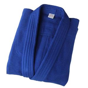 Nuevo 100% algodón Jiu Jitsu Kimono conjunto de uniforme grueso para niños Wushu Kungfu Kits con telas flameadas ropa de artes marciales para Judo - Product Image 6