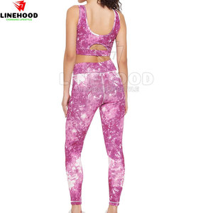 Ensemble de yoga sans couture de haute qualité pour femmes dernière conception vêtements de fitness avec motif solide - Product Image 5