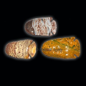 จี้ห้อยหัวลูกศรขนาดใหญ่ทำจากหินโมราทำด้วยมือสำหรับสร้อยคอรูปหัวลูกศรขัดเงาสวยงาม - Product Image 4