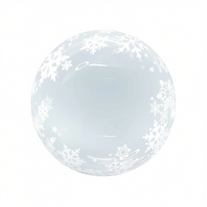 Globos de Fiesta con Diseño de Copo de Nieve, 45 cm, Bolsa de 12 Unidades - Product Image 2
