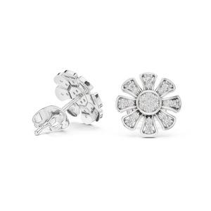 Boucles d'oreilles élégantes en diamant de fantaisie taille ronde cultivées en laboratoire bijoux en diamant certifiés IGI pour les femmes vêtements de mariée ou de fête - Product Image 1