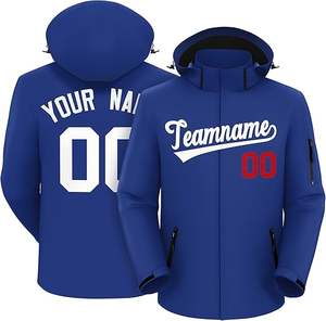 เสื้อแจ็คเก็ตผ้าแคนวาสของผู้ชายทำเองได้ป้ายโลโก้บุขนแกะคอตั้ง - Product Image 4