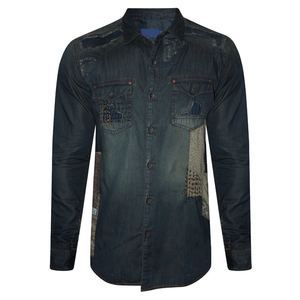 Camisas grandes y altas para hombre, vaquero, vaquero, algodón, informal, holgado, manga larga, juvenil, moda elegante, primavera y otoño, cómodo - Product Image 1