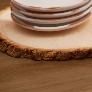 Placa de cargador de bambú de madera de lujo moderno en cantidad a granel para el hogar, hotel, restaurante, boda, pedido mínimo de la Parties-100pcs - Product Image 3