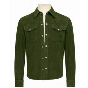 Nouvelle chemise en daim pour homme, toucher doux, poches avant, respirante, haute qualité, style streetwear, manches longues, tenue formelle/décontractée pour l'hiver - Product Image 1