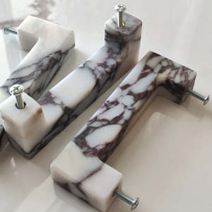 Poignée de porte en marbre durable de style Art déco de luxe TCE pour la maison, le bureau, l'hôtel, l'armoire, la garde-robe, quincaillerie artisanale de qualité supérieure - Product Image 1