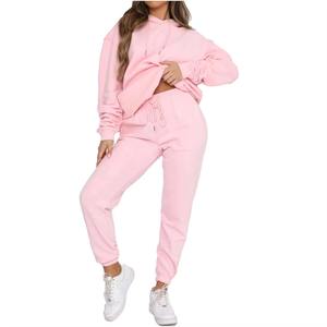 Fabricant sur mesure de survêtements pour femmes, ensembles de 2 pièces, sweat-shirt à capuche court et pantalon de survêtement, jogging court avec poches - Product Image 4