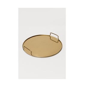 Plateaux de service ronds avec plusieurs finitions usine vente en gros fournitures en vrac plateaux métalliques pour hôtel Designs populaires - Product Image 4