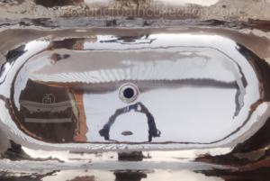 Bañera de tamaño y forma personalizados de níquel antiguo, superficie sólida con material de cobre puro y hierro, baño pequeño al por mayor para adultos - Product Image 5