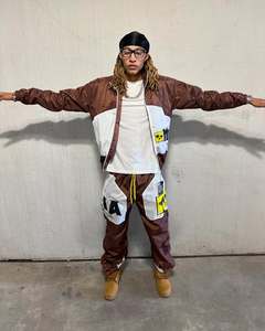 Chaqueta y pantalones cortos para hombre con logotipo propio de marca personalizada, chándal, conjunto de verano, ropa cortavientos, trajes y pantalones cortos - Product Image 2