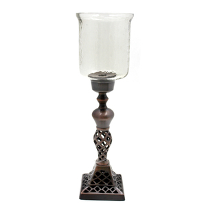 Christmas Decorative Aluminum & Glass Hurricanes Holder Nickel Finished Standard Size Home & Wedding Decor Wholesale in Bulk - Product Image 2