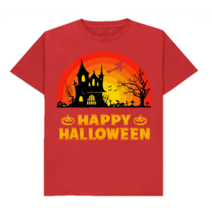 Camiseta con estampado de Halloween, Camisa de algodón 100% puro con logotipo personalizado, fabricante de prendas de vestir, precio barato, venta al por mayor - Product Image 2