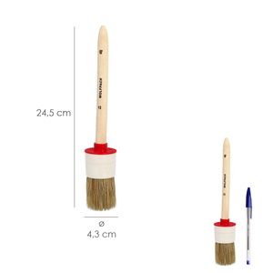 Pennello Brico Rotondo con Setole Bianche N.12 - Product Image 2