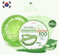 OEM ODM 300mL Gel naturel d'aloe vera fabriqué en Corée Soins de la peau pour le visage et le corps Soins solaires à effet rafraîchissant et hydratant en profondeur