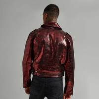 Veste en cuir pour homme de bonne qualité au design unique Article frais Taille régulière Tenue tendance Veste en cuir pour homme