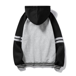 เสื้อฮู้ดผู้ชายแบบสวมหัวสำหรับฤดูใบไม้ร่วง ผลิตตามสั่งขายส่ง OEM สีพื้น ผ้าฝ้ายฟลีซ 100% ระบายอากาศได้ดี พิมพ์ลาย คอกลม - Product Image 4