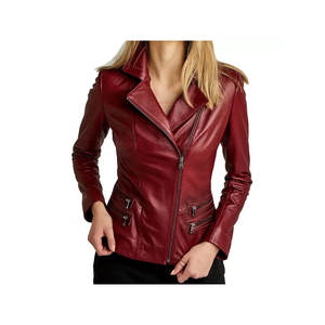 Veste en cuir pour femme, meilleure qualité, prix de gros, couleurs personnalisées, vente en gros - Product Image 1
