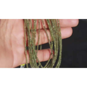 Diamantes Verdes Oscuros 100% Naturales AAA+, Cuentas Redondas Facetadas de Diamante Verde, Piedras Preciosas Sueltas - Product Image 4
