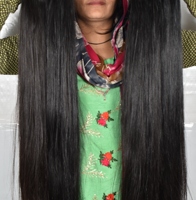Extensions de Cheveux Humains Indiens Lisses, Bundles de Luxe en Cheveux Vierges, Noir Naturel, Cheveux Remy Double Drawn, Pointes Épaisses, Doux et Soyeux, 100g