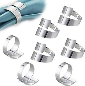 Hot Selling Stainless Steel Napkin Ring Simple Design <b>Shiny</b> Polished Table <b>Top</b> Decorate Stainless Steel Napkin Ring - Product Image 4