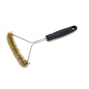 Brosse à barbecue en laiton noir pour grilles et plaques 35 cm SP350 Accessoires de barbecue haut de gamme - Product Image 2