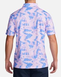 La mejor calidad personalizada Sublimación Impresión UPF 50 + Poliéster Spandex Mezcla HUMEDAD WICKING Golf Polos OEM - Product Image 2