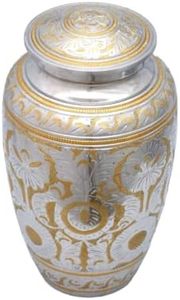 Boîte à urne imprimée en aluminium Cendres en bois en aluminium Mans Boîte à urnes classiques en aluminium - Product Image 6