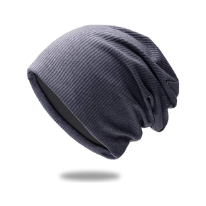 Bonnet de broderie 3D de couleur unie à la mode pour hommes, personnalisé et chaud, couvre-chef tricoté - Product Image 2