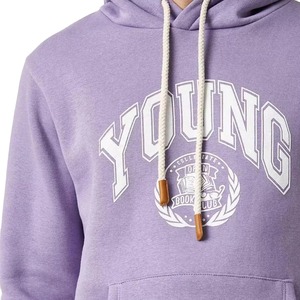เสื้อฮู้ดซิป Young Logo สำหรับผู้ชาย ผ้าฝ้ายฟลีซ 100% สวมใส่สบาย พิมพ์ลายด้านหน้า ทรงปกติ เหมาะสำหรับใส่ในฤดูหนาว - Product Image 5