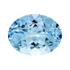 100% corte facetado ovalado Natural aguamarina azul auténtica Fabricación de piedras preciosas sueltas joyería mejor precio 100% aguamarina Natural OEM a granel - Product Image 1