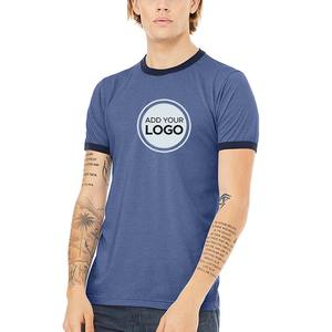 เสื้อยืดสำหรับผู้ชายเสื้อยืดริงเกอร์เสื้อยืดโลโก้ตามสั่ง - Product Image 4