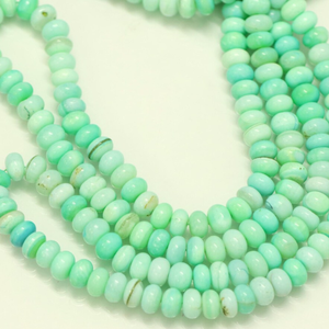 Hermosas cuentas de ópalo verde mar disco, forma redonda lisa, cuentas de piedra preciosa de ópalo verde de 7-10 mm, cuentas de calidad AAA, joyería - Product Image 6