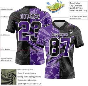 Conjunto de uniforme de fútbol personalizable, 100% algodón, secado rápido, unisex, tallas para adultos, todas las estaciones - Product Image 6