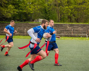 Sports <b>Flag</b> Football Webbing Waist <b>Flag</b> Bright Color Adjustable Competition Training Equipment PVC American Soccer Buckle Belt - Product Image 6