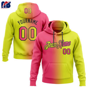 Sweat à capuche personnalisé imprimé par transfert de chaleur coupe ample solide et écologique avec logo de l'équipe Nom et numéro du joueur - Product Image 5