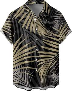 Camisa Hawaiana con Botones y Estampado Digital Personalizado al por Mayor, Ropa de Playa con Diseño Casual para Hombre - Product Image 1