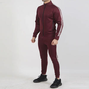 Survêtements pour hommes à fermeture éclair très vendus, respirants, coupe ajustée, avec col montant, imprimé brodé, collection d'hiver, broderie - Product Image 1