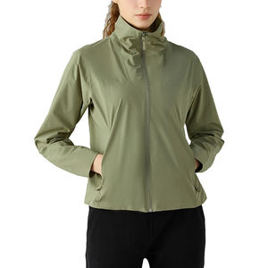 Col à capuche femmes coupe-vent vestes respirant Top vente fabriqué dans le meilleur matériel femmes coupe-vent vestes 2026 coupe-vent - Product Image 3