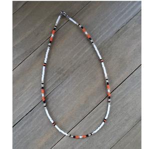 Collar de Gargantilla hecho a mano con cuentas de moda, cuentas de semillas personalizadas, cadenas en capas, collar hecho a mano de Color a la moda - Product Image 3