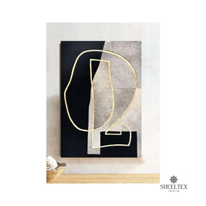 Achetez maintenant La dernière nouvelle marque Patch en cuir Art mural peint à la main encadré et fait à la main au prix le plus bas - Product Image 5