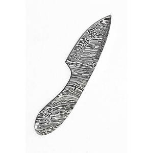 Cuchillos de hoja en blanco de acero de Damasco Cuchillo de caza Cuchillas en blanco para la venta Suministros de cuchillos personalizados - Product Image 1