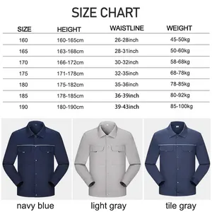 Workwear Women Uniform Design Safety Work Suits Clothes Long Sleeve Uniform For Work