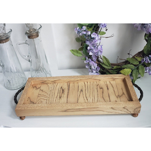 Bandeja de madera para servir de la mejor calidad, forma larga con asa, bandeja de cena de estilo Vintage, cocina casera, platos únicos para servir, nuevo diseño - Product Image 6