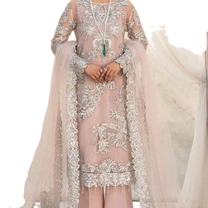 Salwar Kameez Indio-Pakistaní de Última Moda con Bordado Pesado y Trabajo Manual, para Ocasiones Especiales, de Alta Calidad, Verano 2022 - Product Image 1