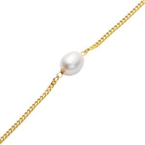 Single Natural Pearl Design Sterling <b>Silver</b> <b>Charm</b> <b>Bracelet</b> Wholesale 925 Sterling <b>Silver</b> Jewelry - Product Image 3