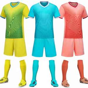 Custom Sublimation 100% <b>Polyester</b> Soccer Uniform Set with Stretch Quick Dry Breathable Short Sleeve Jersey Shirt Training - Product Image 5