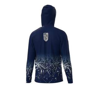 Sublimación Impermeable UPF50 + Pesca Protección solar Sudadera con capucha Personalizada Su logotipo Camisas de pesca de manga larga - Product Image 6