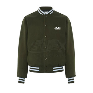 Veste d'hiver de style universitaire ajustée de qualité supérieure avec logo personnalisé, vêtements de mode, manches longues, veste d'hiver de style universitaire ajustée - Product Image 1